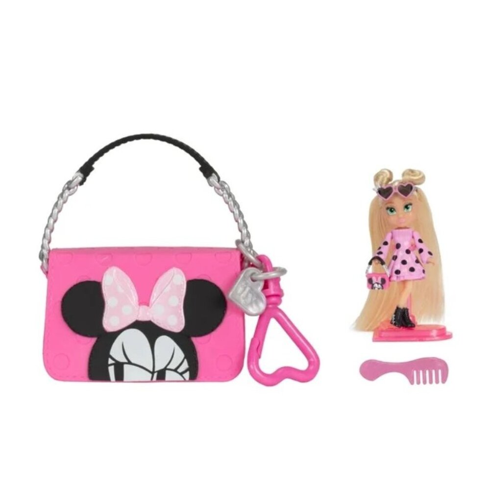Disney Ily Tote-ILY-Teenies 2.25 inch Tall Minnie Inspired Doll with Matching Pu - Picture 4 of 4